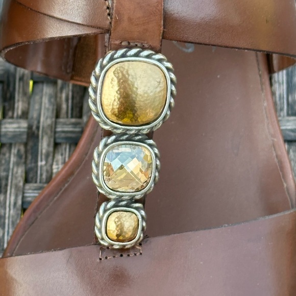 Brighton Brown Heels with Leather Straps - Picture 5 of 7